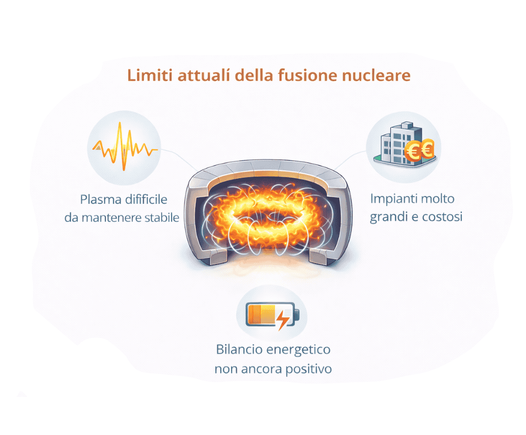 Limiti attuali della fusione nucleare